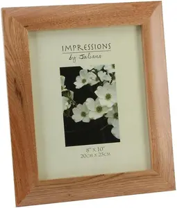 Wooden Oak Finish Photo Frame 8" x 10" for gifts