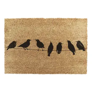 Birds On Wire Doormat (90 x 60cm)