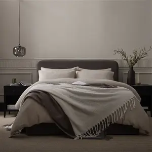 DUSK Portofino 200 Thread Count Waffle Duvet Cover - Cotton - Natural - Double