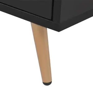 Beliani Modern TV Stand Black INDIO