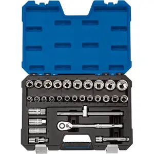 Draper 1/2" Sq. Dr. Metric Socket Set 30 Piece 16466