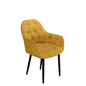 Yazmin Upholstered Dining Chair (Set of 2) Mustard