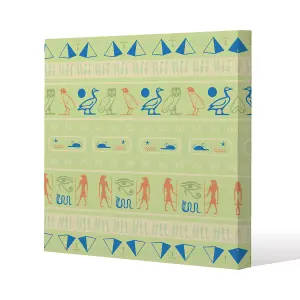 Hieroglyphic egyptian language symbols (Canvas Print) / 114 x 114 x 4cm