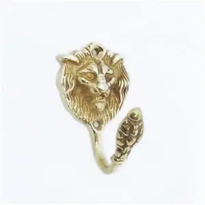 Castelion Single Brass Lion Hook