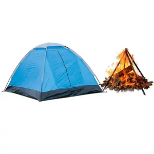 Easy To Set Up Traveling Waterproof & Windproof 2 Persons Camping Tent With Zip Door