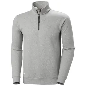 Helly Hansen Workwear Classic Half Zip Sweatshirt (Grey Melange)  (X Large)