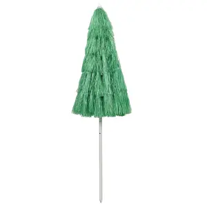 Berkfield Hawaii Beach Umbrella Green 240 cm