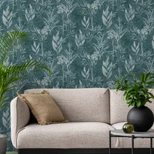 Superfresco Easy Patterned Emerald Solstice Embossed Wallpaper