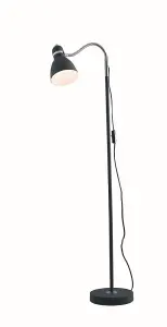 Luminosa PEOPLE Task Floor Lamp Black 34x142cm