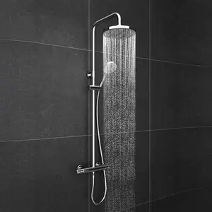 Cruze Modern Thermostatic Shower - Chrome