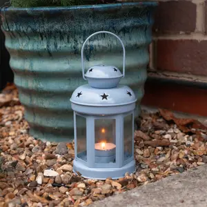 Nicola Spring - Metal Hanging Tealight Lanterns - 16cm - Pack of 6