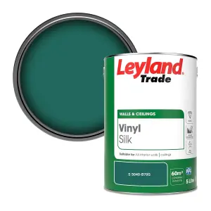 Leyland Trade Vinyl Silk Walls & Ceilings Emulsion Paint (S 5040-B70G) - 5L