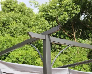 Prague pergola 3.5x3.5m Grey Gazebo