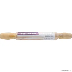 Large Wooden Rolling Pin Chapati Baking Pastry Cooking Pizza Dough Kitchen Tool