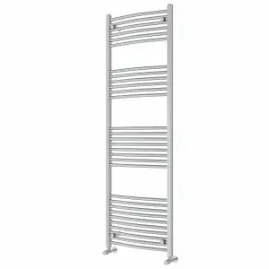 Right Radiators 1800x600 mm Curved Heated Towel Rail Radiator Bathroom Ladder Warmer Chrome