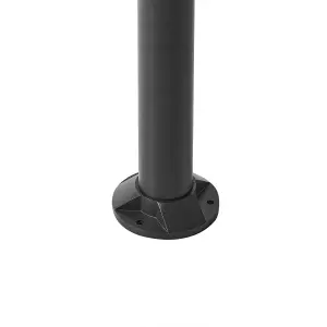 Solar Outdoor LED Bollard Lamp Black TARKIO