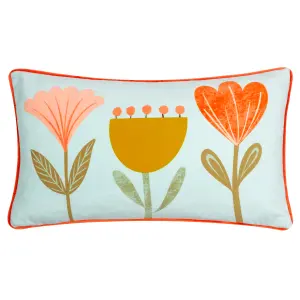 little furn. Little Nature Piped Velvet Polyester Filled Cushion