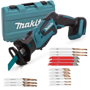 Makita DJR185Z 18v Reciprocating Recip Sabre Saw Multi Saw 15 Blades + Case