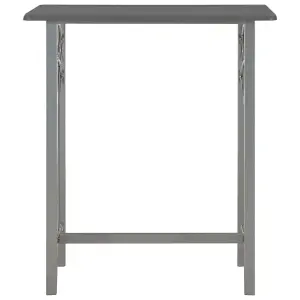 Berkfield 3 Piece Bar Set Wood and Steel Anthracite