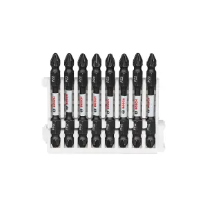 Bosch Professional Double Ended Bit Insert Pack - 65mm, 8x PH2-PZ2 - Impact Ready with Pick & Clic