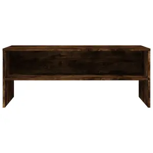 Berkfield TV Cabinet Smoked Oak 100x40x40 cm Engineered Wood