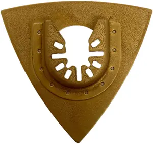 Rennie Tools 78mm Triangular Carbide Rasp Oscillating Multi Tool Blade For Grout, Mortar, Concrete & Masonry. Universal Fitting