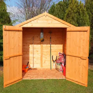 6 Ft. W x 4 Ft. D Shiplap Apex Wooden Shed No