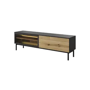 Stylish Lang TV Cabinet H550mm W1800mm D390mm - Modern Design with Pull-Down Doors