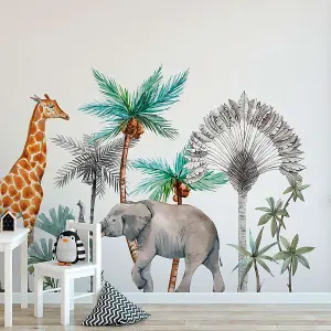 African Zoo Digital Mural 350cm x 255cm