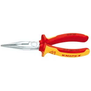 KNIPEX 25 06 160 SBE Snipe Nose Side Cutting Pliers, 160mm 81238