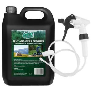 One Chem Tent and Gear Waterproof 5 Litre Spray with Long Hose Trigger