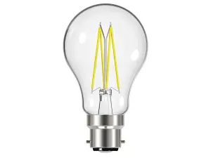 Energizer S12851 LED BC (B22) GLS Filament Dimmable Bulb, Warm White 806 lm 7.2W ENGS12851