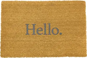 Grey Modern  Hello Dot Doormat