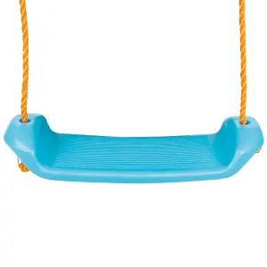 Childrens Garden Swing Seat With Rope by Laeto Summertime Days (Blue) - INCLUDES FREE DELIVERY