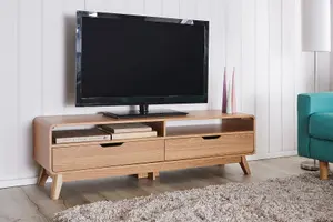 Niva TV Unit Walnut with Drawers and Storage