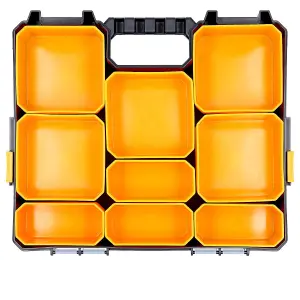 TOUGH MASTER Small Parts Carry Case / Organizer Light Stackable 9 Compartments