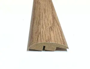 Laminate Wood Flooring MDF Ramp Edge Threshold Trim 0.9m Length Strip - New York Oak