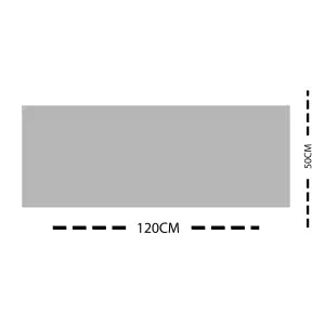 Flooring Grey Plain Scraper mat, 120cm x 50cm