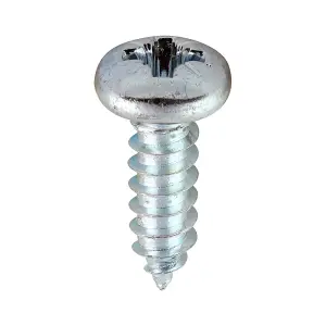 Timco - Self-Tapping Screws - PZ - Pan - Zinc (Size 8 x 1/2 - 200 Pieces)