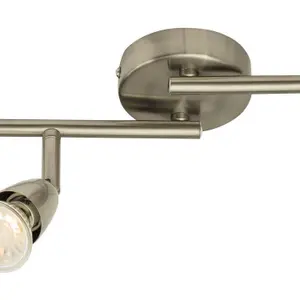 Adjustable Ceiling Spotlight Satin Nickel 6 Light Bar Downlight Modern Lamp