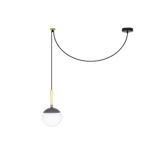 Luminosa Mine Grey Pendant Lamp, E27