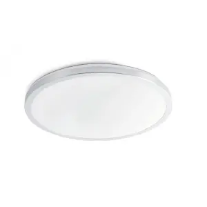 Luminosa Foro LED Bathroom Flush Ceiling Light White, Grey IP44