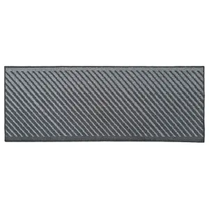 JVL Stellar Machine Washable Latex Backed Runner Doormat, 57x150cm, Grey