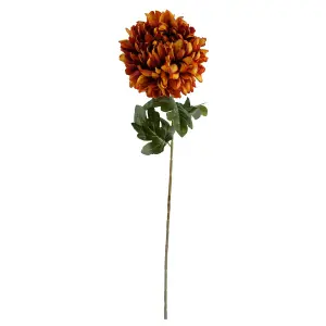 Pack of 6 x 75cm Extra Large Reflex Chrysanthemum - Orange