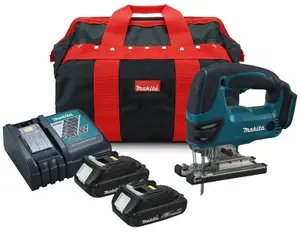 Makita DJV180 18v LXT Lithium Ion Jigsaw + 2 x 1.5ah Batteries, Charger + Bag