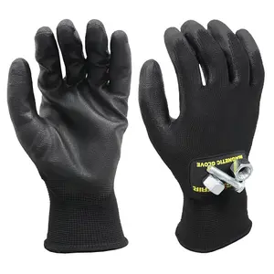 Magnogrip Super Grip PU Coated Touch Screen Magnetic Glove - L