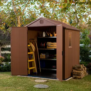 Keter Darwin 6 ft. W x 6 ft. D Apex Outdoor Garden Shed