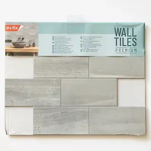 d-c-fix Concrete Premium Self Adhesive Composite Wall Tile 30.5cm (W) 30.5cm (H) 0.3cm (D)