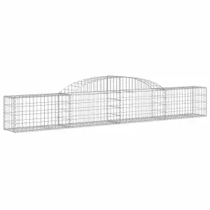 Berkfield Arched Gabion Baskets 13 pcs 300x30x40/60 cm Galvanised Iron