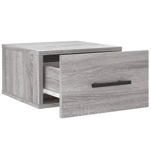 Berkfield Wall-mounted Bedside Cabinets 2 pcs Grey Sonoma 35x35x20 cm